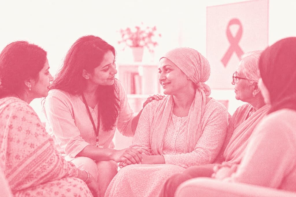 Women supporting each other